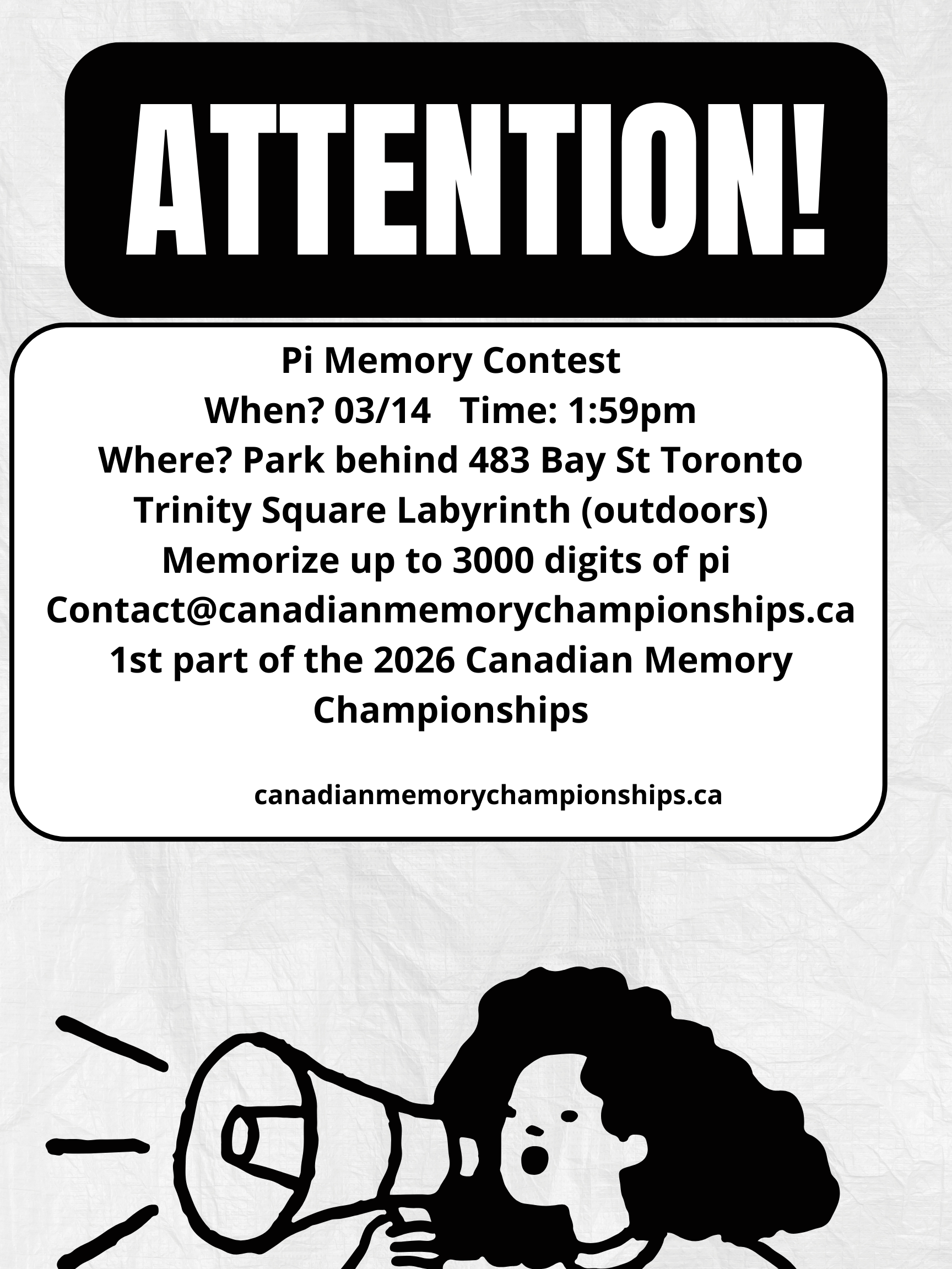Pi Day Contest – Canadian Memory Championships